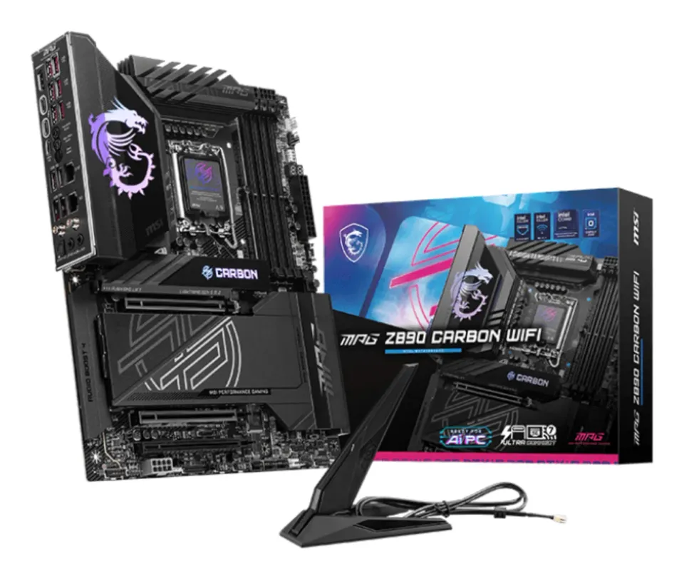 MSI MPG Z890 CARBON WIFI, Intel Z890, LGA1851, 4xDDR5, ATX