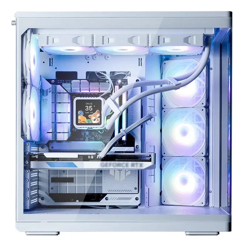 Zalman skříň P60 / ATX / 5x120mm ARGB fan / 2xUSB 3.0 / USB-C / panoramatická / bílá