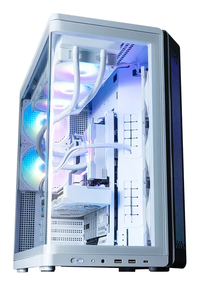 Zalman skříň P60 / ATX / 5x120mm ARGB fan / 2xUSB 3.0 / USB-C / panoramatická / bílá