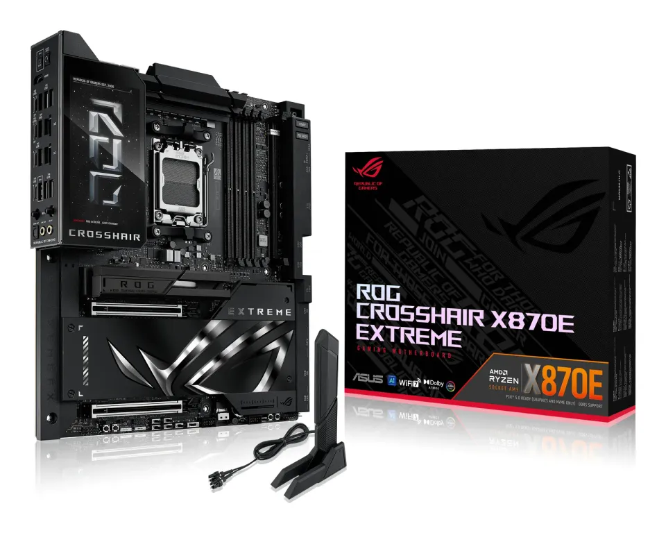 ASUS MB Sc AM5 ROG CROSSHAIR X870E EXTREME, AMD X870, 4xDDR5, 1xHDMI, 2xUSB4, WiFi, E-ATX