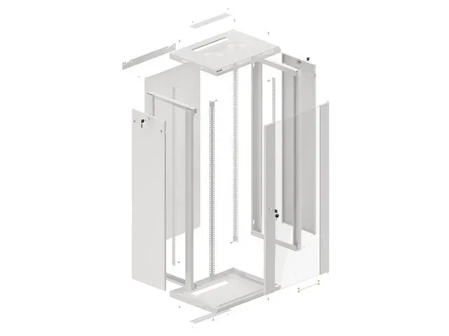 LANBERG RACKOVÁ SKŘÍŇ 19" NÁSTĚNNÁ 27U/600X450 (FLAT PACK) ŠEDÁ V2