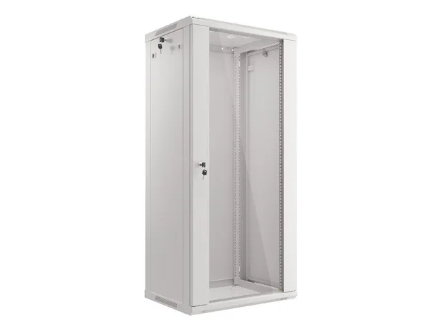 LANBERG RACKOVÁ SKŘÍŇ 19" NÁSTĚNNÁ 27U/600X450 (FLAT PACK) ŠEDÁ V2