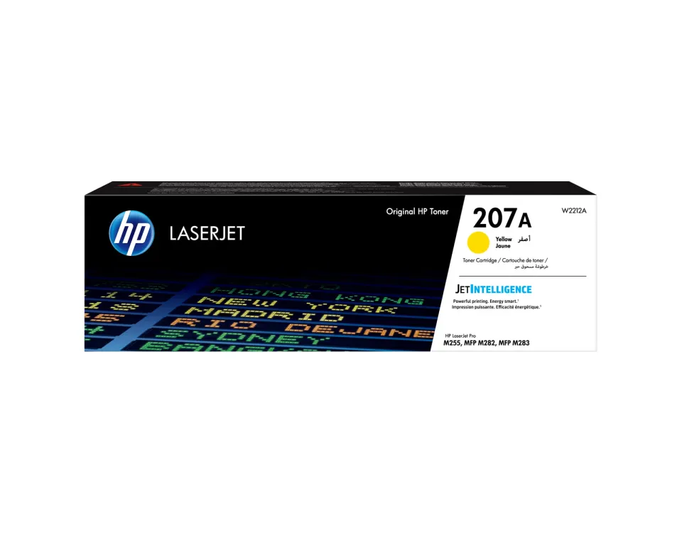 HP W2212A originální toner žlutý č.207A malý cca 1250 str. (yellow, pro HP CLJ M255, M282, M283, Jetintelligence )