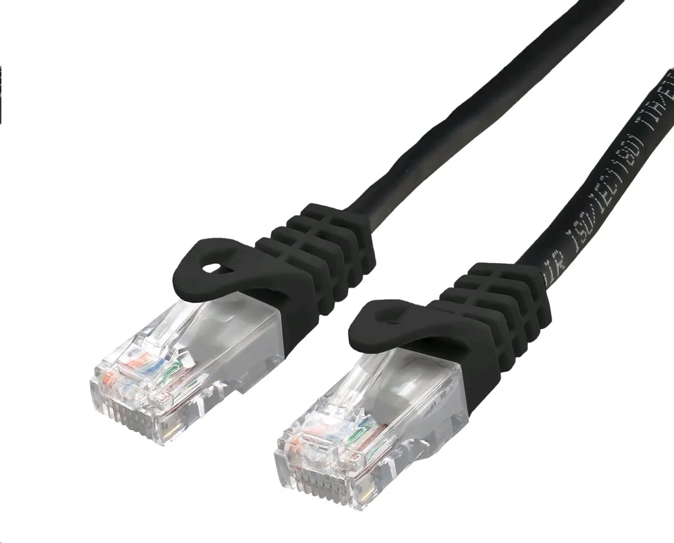 C-TECH Kabel patchcord Cat6, UTP, černý, 2m