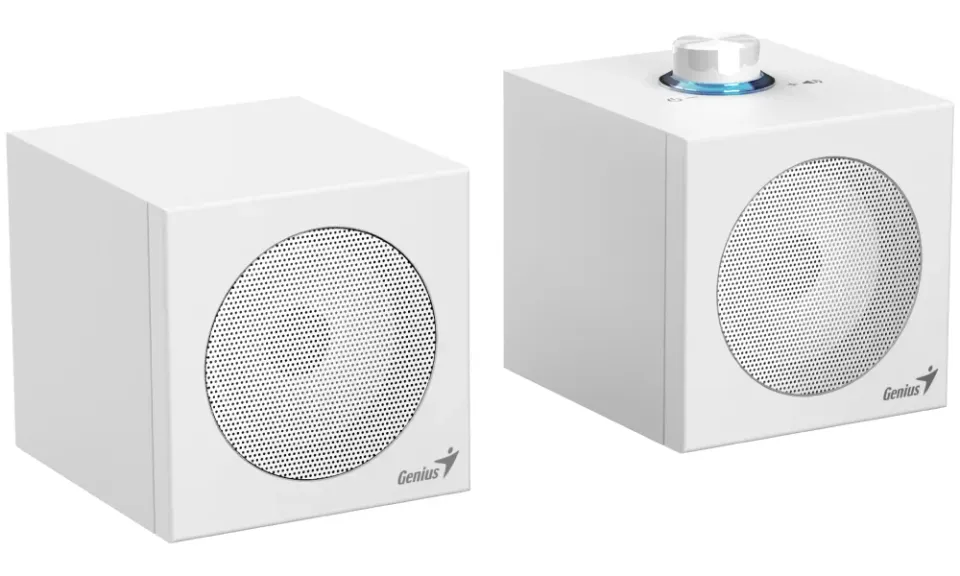 Genius SP-HF300U, Reproduktory, 2.0, 4W RMS, USB-A, USB-C, 2" měniče, dřevěné, o (31730061401)
