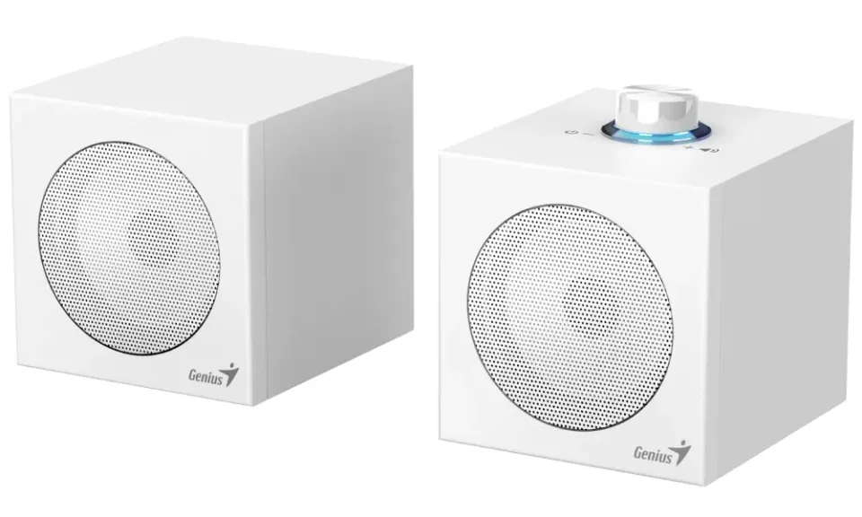 Genius SP-HF300U, Reproduktory, 2.0, 4W RMS, USB-A, USB-C, 2" měniče, dřevěné, o (31730061401)