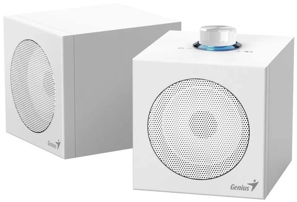 Genius SP-HF300U, Reproduktory, 2.0, 4W RMS, USB-A, USB-C, 2" měniče, dřevěné, o (31730061401)