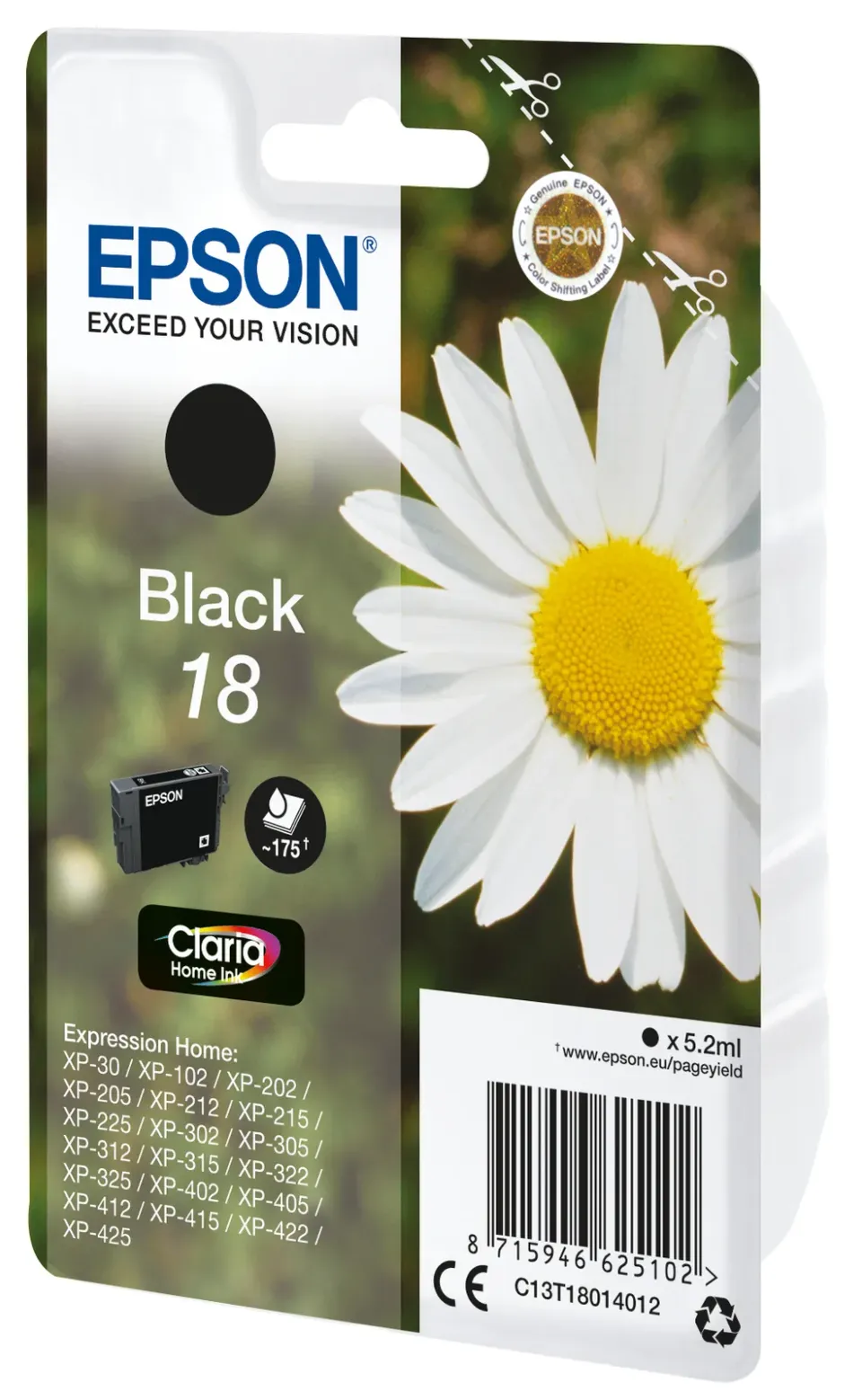 EPSON cartridge T1801 black (sedmikráska)