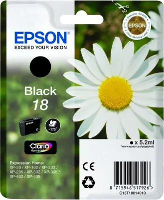 EPSON cartridge T1801 black (sedmikráska)