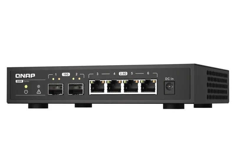QNAP switch QSW-2104-2S (4x 2,5GbE RJ45 a 2x 10GbE SFP+)