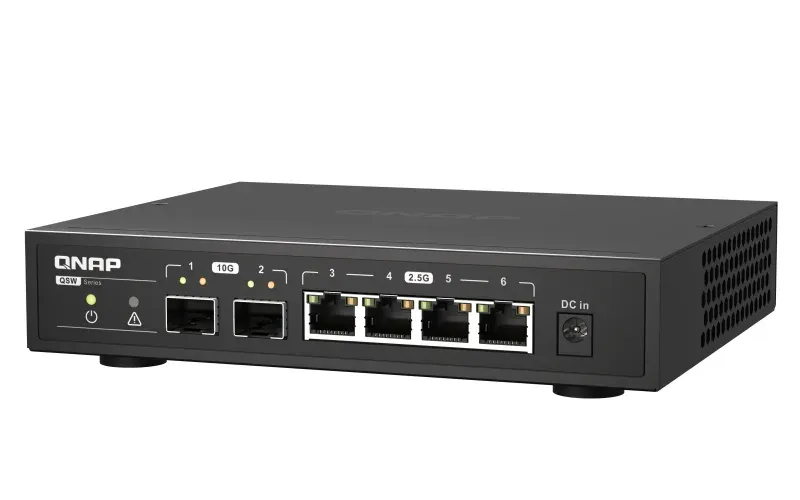 QNAP switch QSW-2104-2S (4x 2,5GbE RJ45 a 2x 10GbE SFP+)