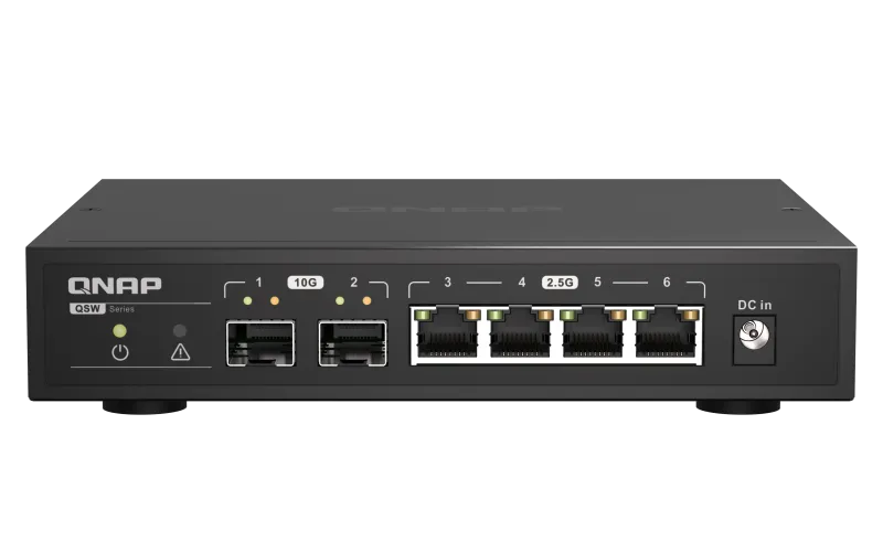QNAP switch QSW-2104-2S (4x 2,5GbE RJ45 a 2x 10GbE SFP+)