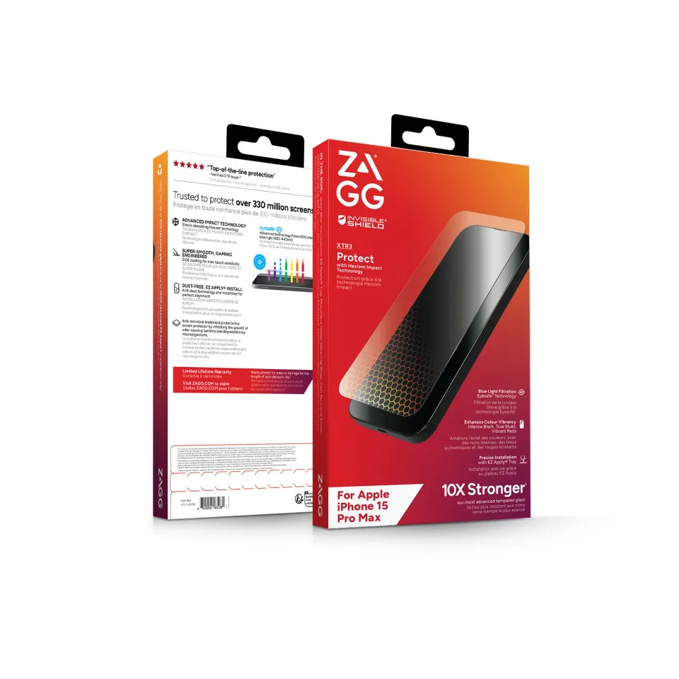 ZAGG Invisible Shield XTR3 sklo iPhone 15 Pro Max