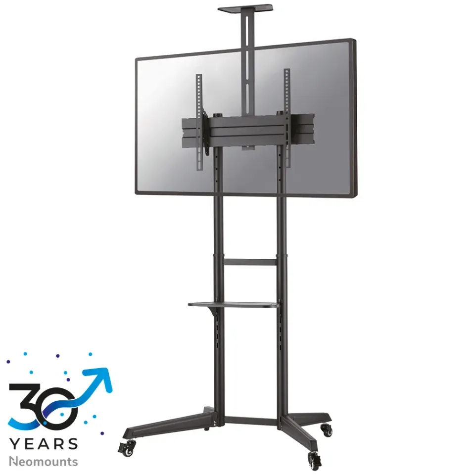 Neomounts FL50-550BL1/Držák displeje/vozík/37-70"/4 kolečka/VESA 600X400/nosn. 50kg/nast.výšky/náklon/AV držák/černý