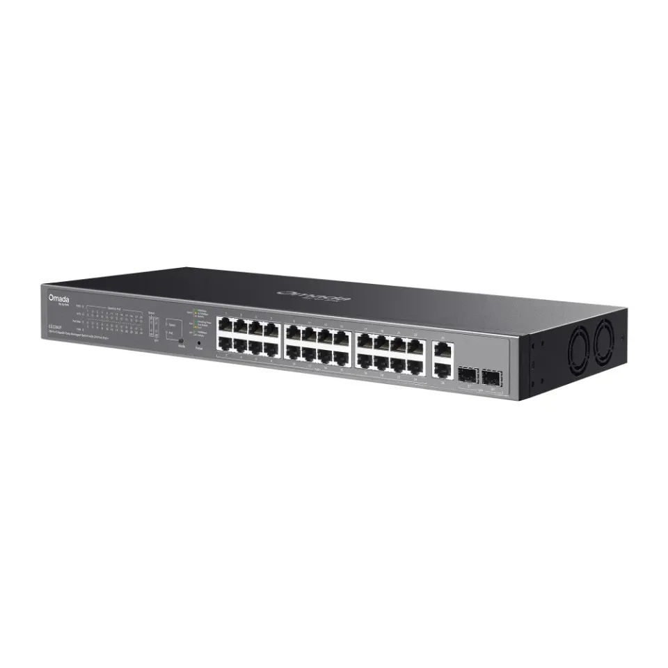 TP-LINK ES228GP Omada 28-Port Gigabit Easy Managed Switch s 24-Porty PoE+