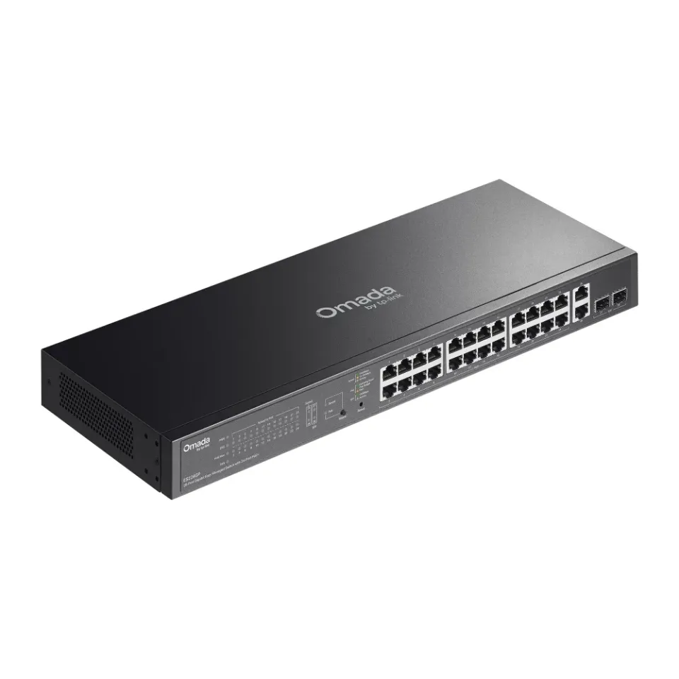 TP-LINK ES228GP Omada 28-Port Gigabit Easy Managed Switch s 24-Porty PoE+