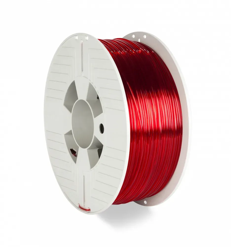 VERBATIM 3D Printer Filament PET-G 1.75mm, 327m, 1kg red transparent