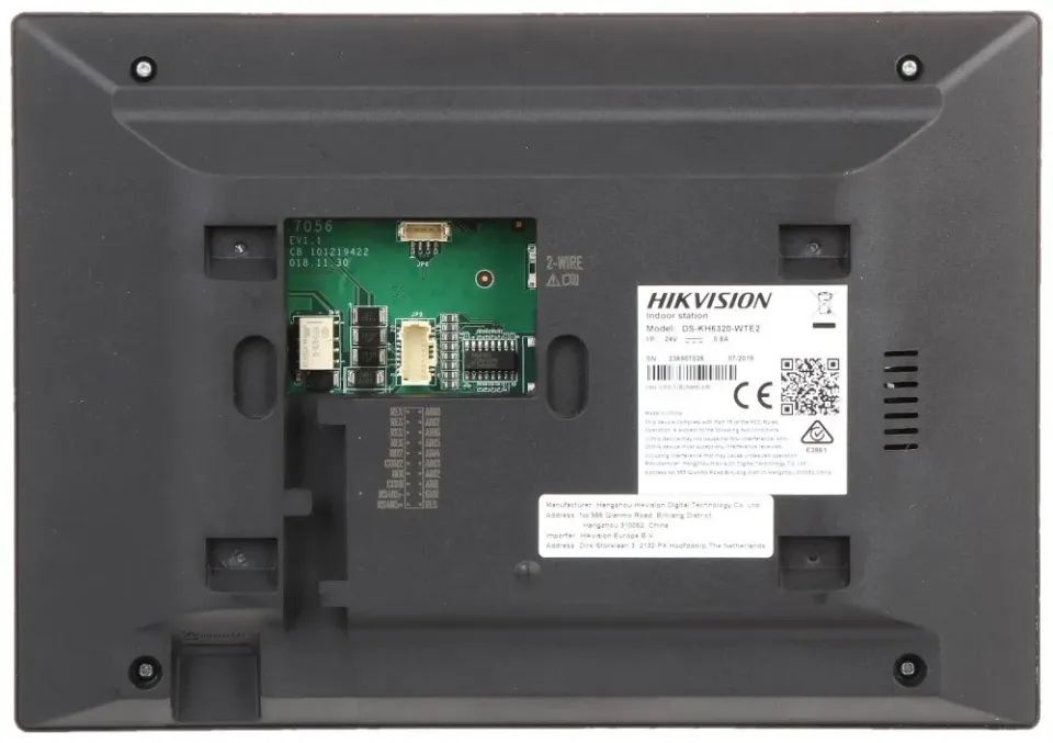 Hikvision DS-KIS702Y kit videotelefonu, 2-drát, bytový monitor+ dveřní stanice + zdroj