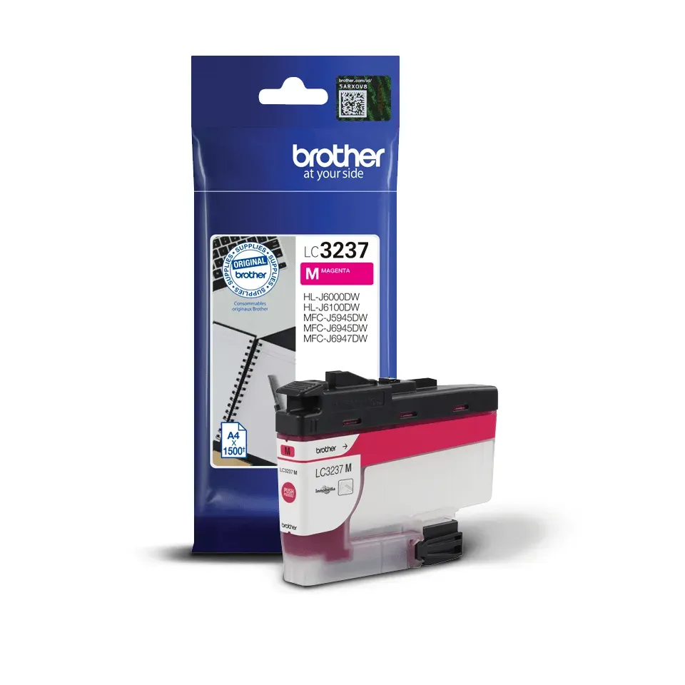 Brother LC-3237M (inkoust magenta,1500 str.@ 5% draft)