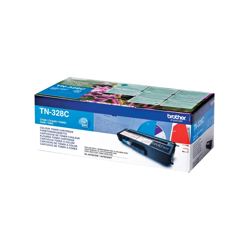 Brother - TN-328C, toner azurový (6 000 str.) - pouze pro HL 4570CDW, MFC-9970CD