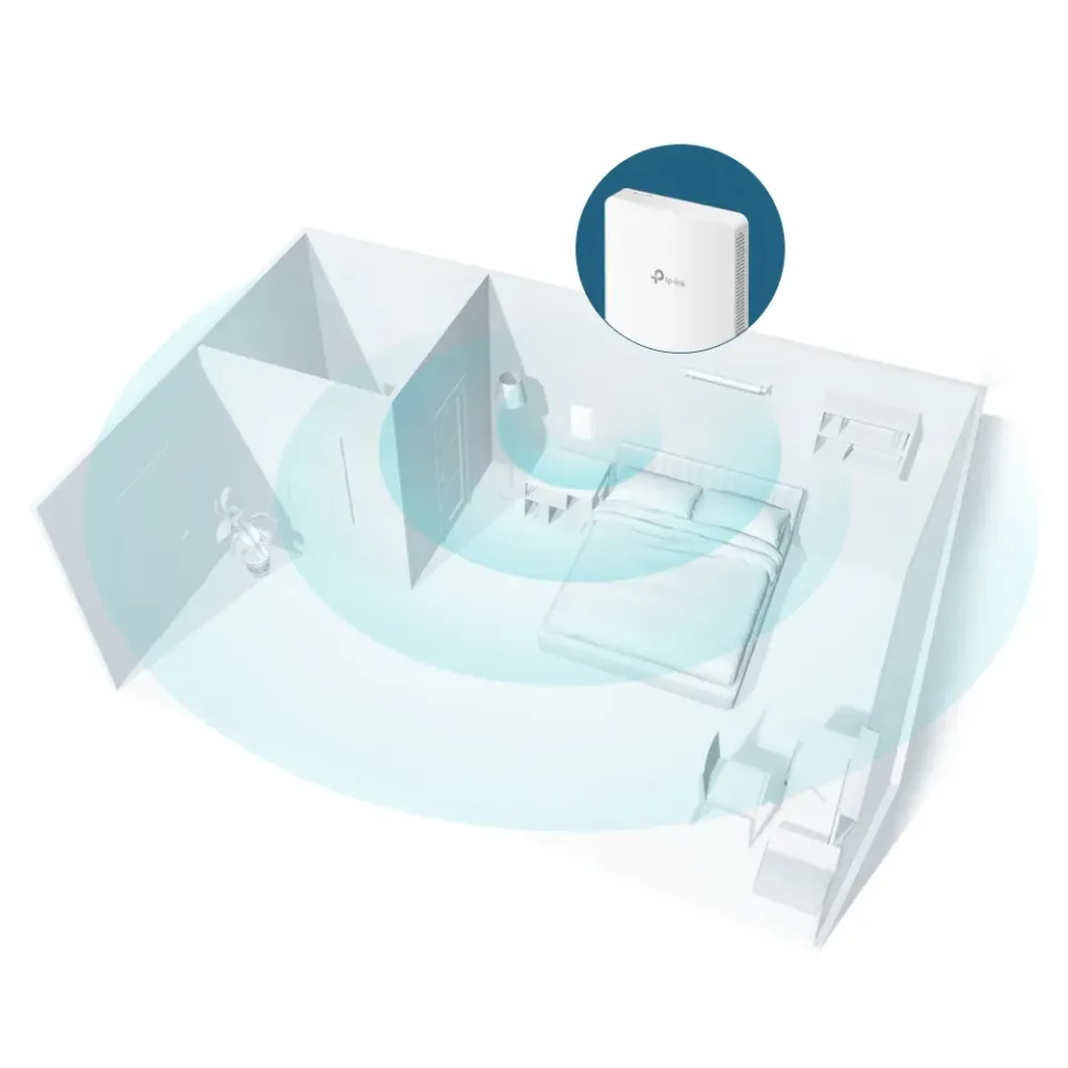 TP-Link EAP235-Wall AC1200 WIFI přístupový bod Omada 4X GLAN POE 1XPOE OUT povrc