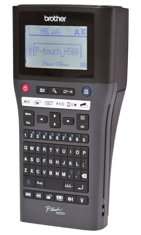 Brother P-touch PT-H500 – ruční tiskárna štítků do 24 mm, připojení k PC přes USB, automatický odstřih
