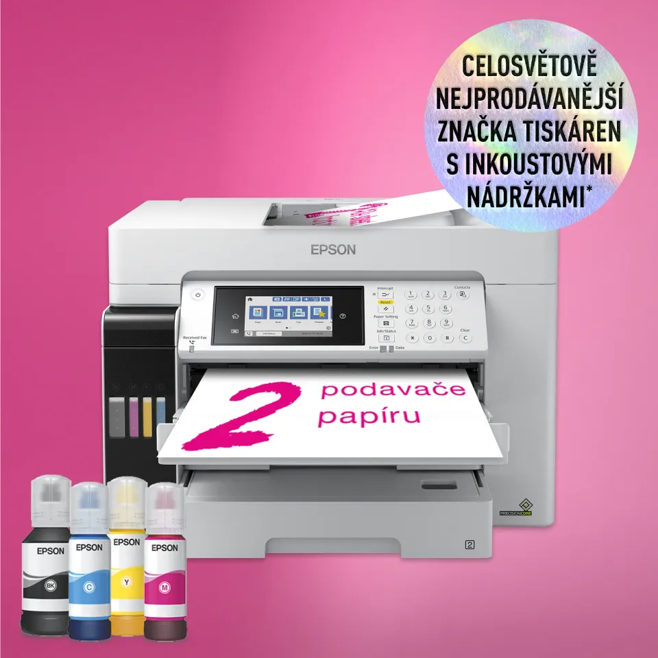 EPSON L15180 - A3+/25ppm/4ink/DADF/Fax/Wi-Fi//LAN/Duplex/CISS