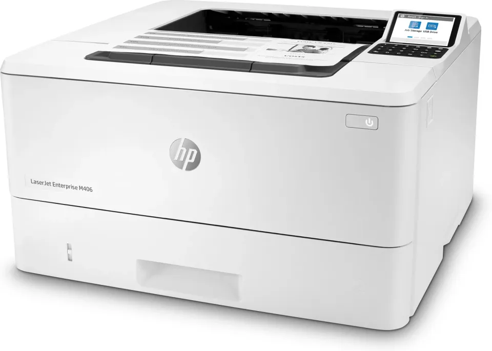 HP LaserJet Enterprise M406dn – černobílá laserová tiskárna A4, 38 str./min, duplex, Gigabit Ethernet, zabezpečení Enterprise