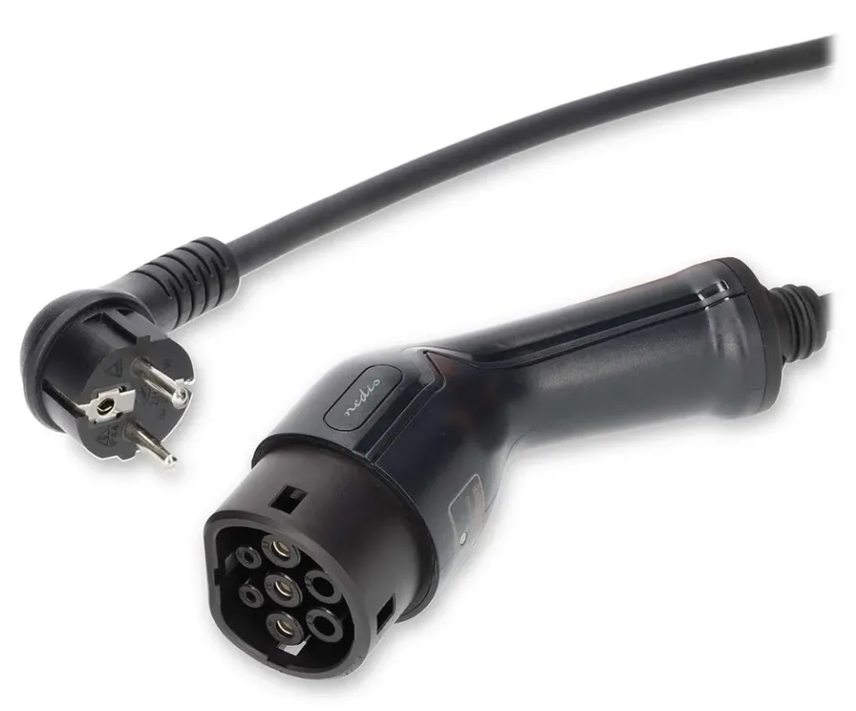 NEDIS cestovní nabíjecí stanice pro elektromobily/ AT-N05V3V3-F 3G1.5/ 1380 / 2300 / 3680 W/ 6 / 8 / 10 / 13 / 16 A/ 5 m