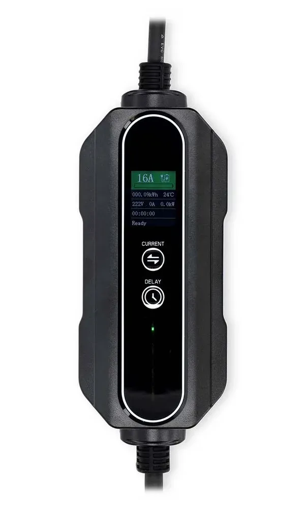 NEDIS cestovní nabíjecí stanice pro elektromobily/ AT-N05V3V3-F 3G1.5/ 1380 / 2300 / 3680 W/ 6 / 8 / 10 / 13 / 16 A/ 5 m