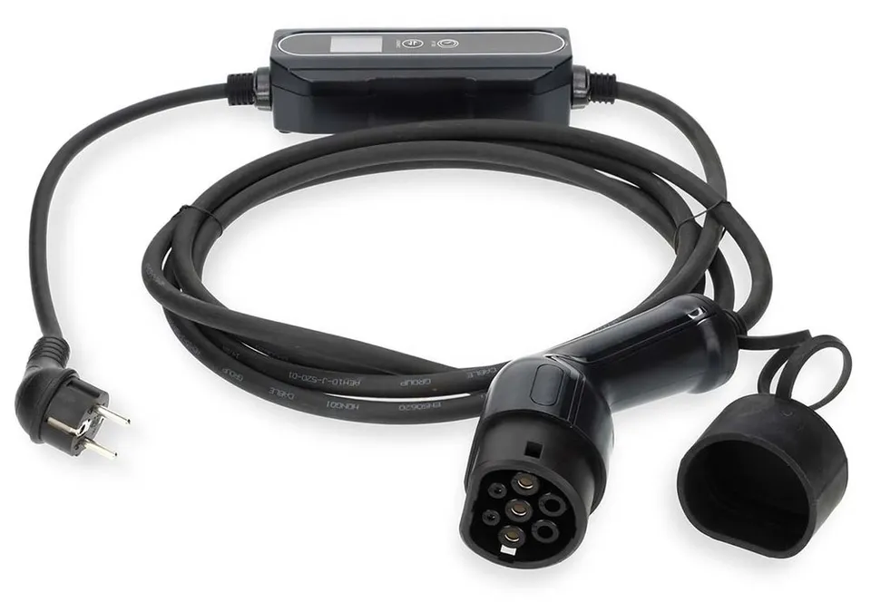 NEDIS cestovní nabíjecí stanice pro elektromobily/ AT-N05V3V3-F 3G1.5/ 1380 / 2300 / 3680 W/ 6 / 8 / 10 / 13 / 16 A/ 5 m