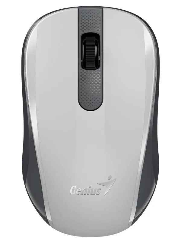 Genius NX-8008S, Myš, bezdrátová, optická, 1200dpi, 3 tlačítka, USB, bílo-šedá