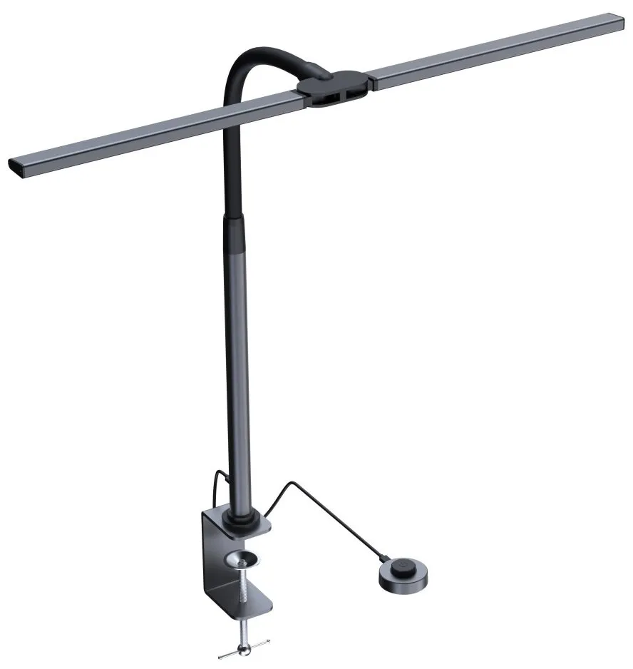 IMMAX LED Iineární lampička na monitor OFFICE/ 950lm/ CCT/ stmívatelná/ externí ovládací tlačítko/ černo-šedá