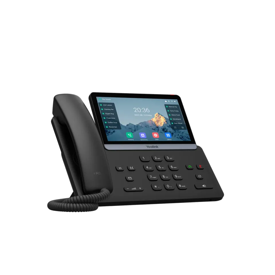 Yealink SIP-T77U SIP telefon, PoE, 16 SIP účtů, 7" bar. LCD, GigE, 2x USB