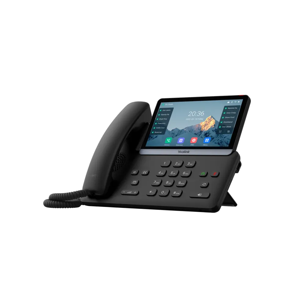 Yealink SIP-T77U SIP telefon, PoE, 16 SIP účtů, 7" bar. LCD, GigE, 2x USB