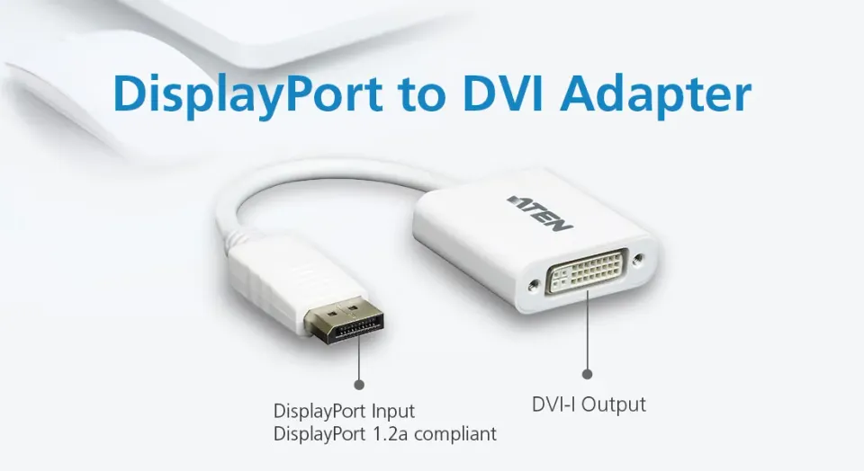 ATEN VC965-AT DP(M) to DVI(F) adapter