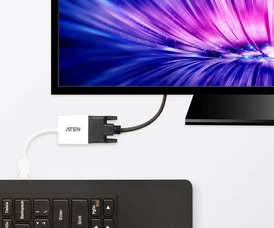 ATEN VC965-AT DP(M) to DVI(F) adapter