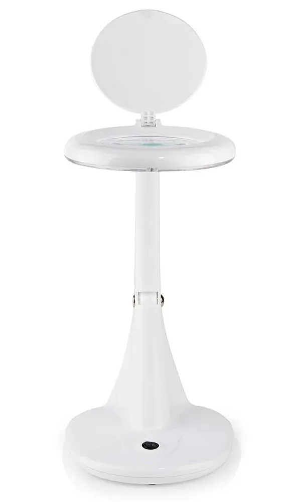 NEDIS zvětšovací stolní LED lampa/ čočka 3 + 12 dioptrií/ spotřeba 6,5 W/ teplota 6500 K/ světelný tok 585 lm...