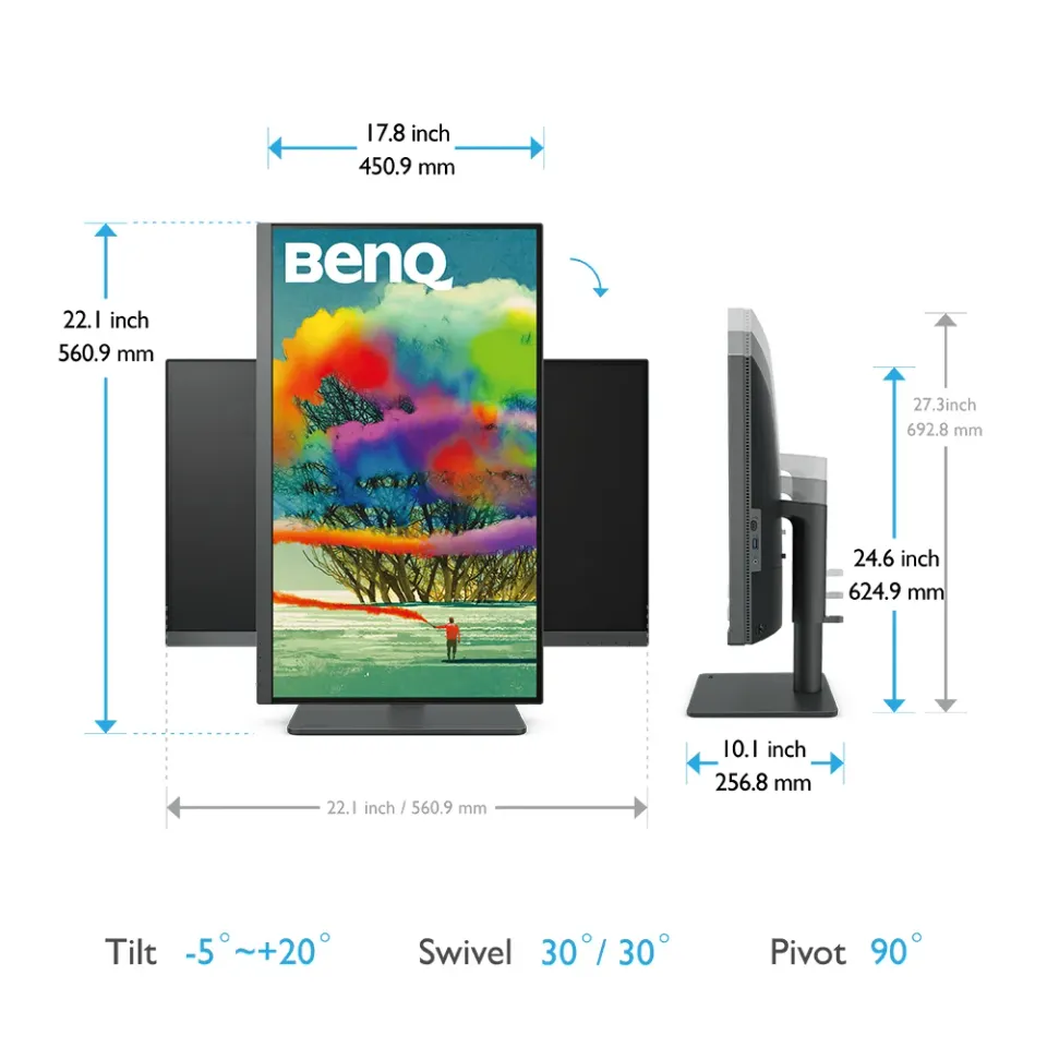 BenQ LCD PD2705U 27" IPS/4K 3840 × 2160/5ms/DP/HDMI/2xUSB-C/3xUSB 3.0x2/Mini USB
