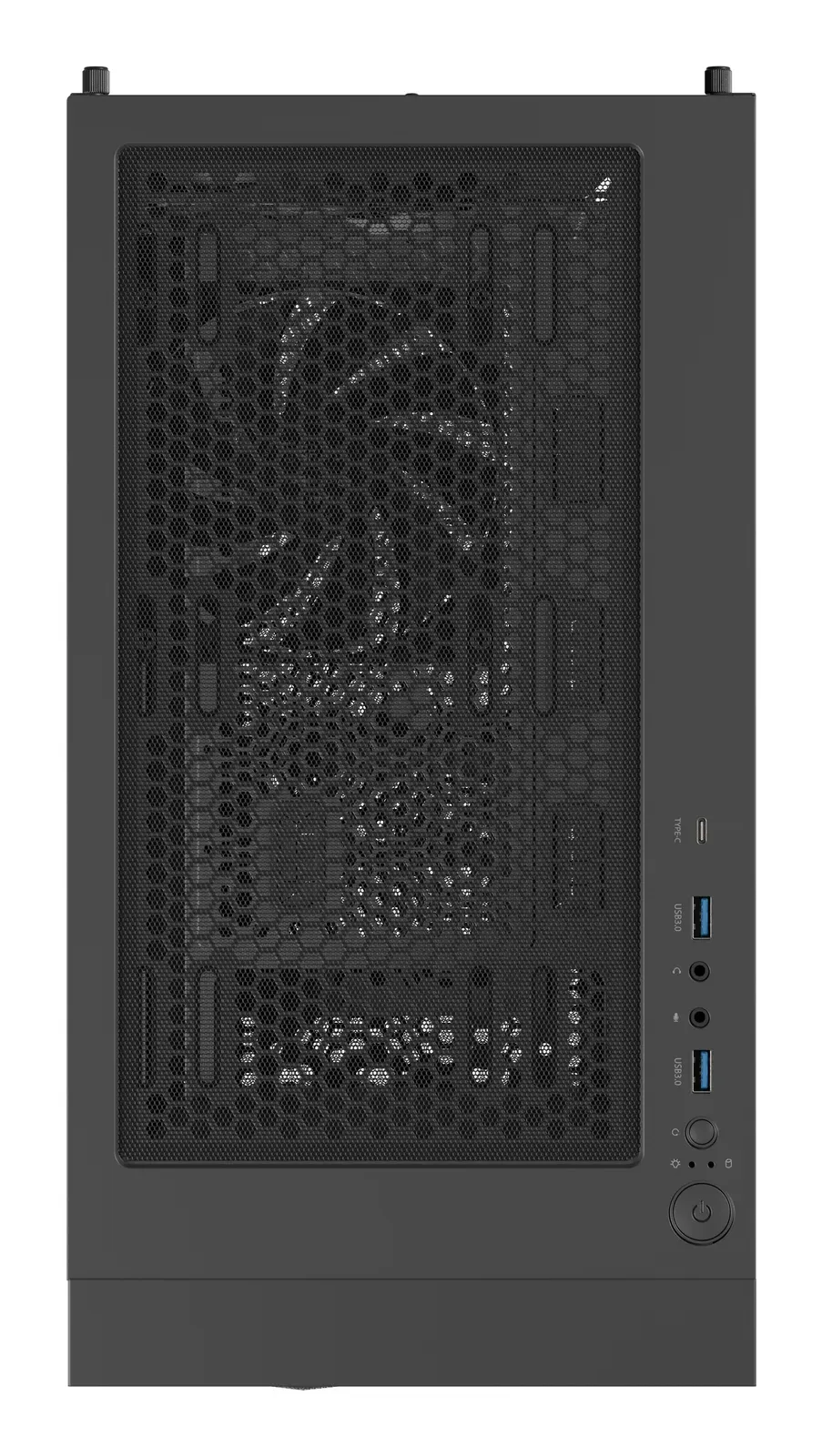Počítačová skříň Genesis DIAXID 605F/Midi Tower/Transpar./Černá