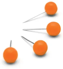 Nobo připínáčky, oranžové (100)