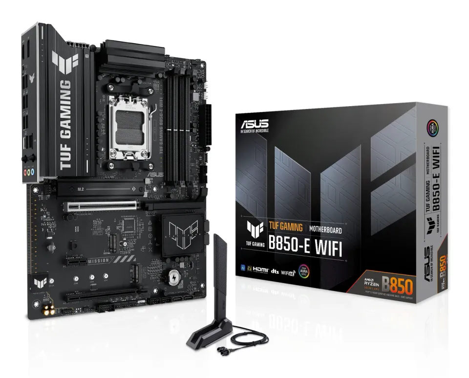 ASUS MB Sc AM5 TUF GAMING B850-E WIFI, AMD B850, 4xDDR5, 1xDP, 1xHDMI, WiFi, ATX