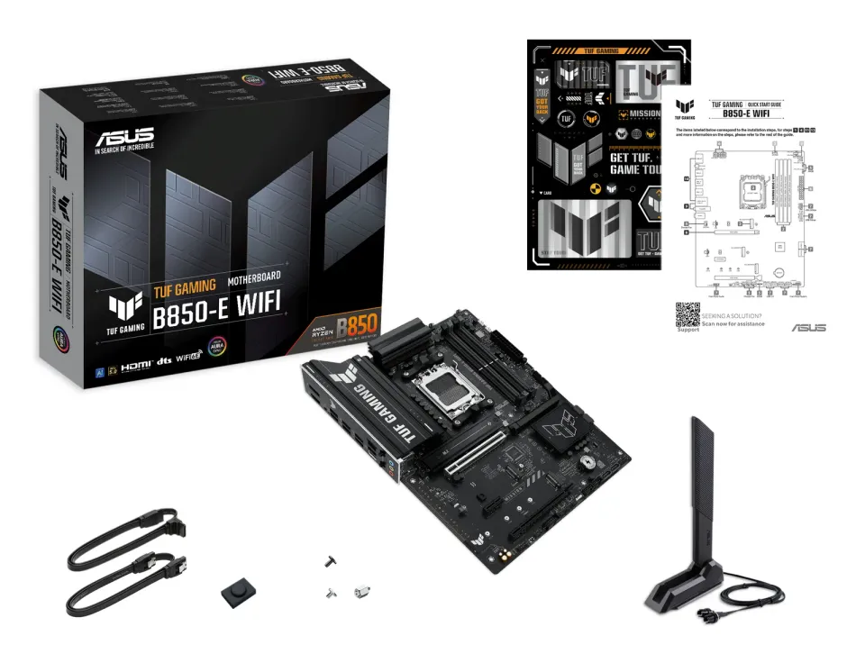 ASUS MB Sc AM5 TUF GAMING B850-E WIFI, AMD B850, 4xDDR5, 1xDP, 1xHDMI, WiFi, ATX