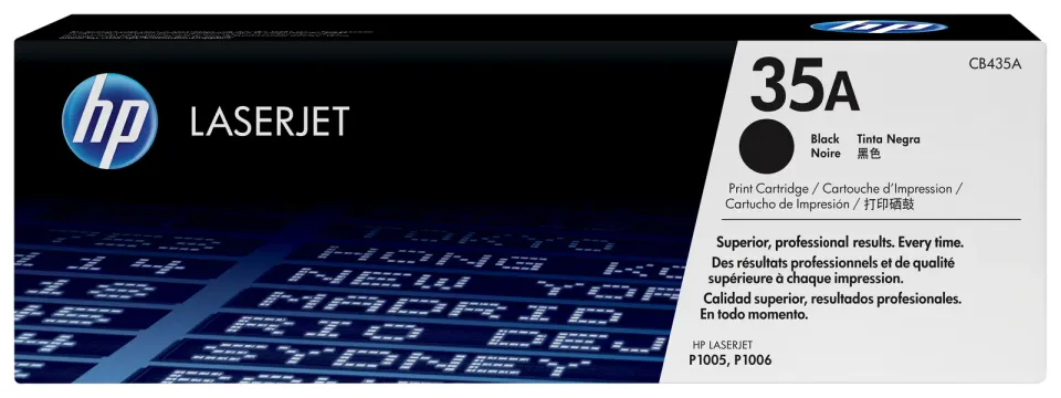 HP CB435A originální toner černý č.35A cca 1500str. (pro LJ P1005, P1006)