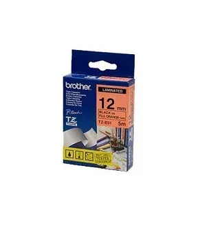 Brother - TZe-B31, signální oranžová / černá - 1ks