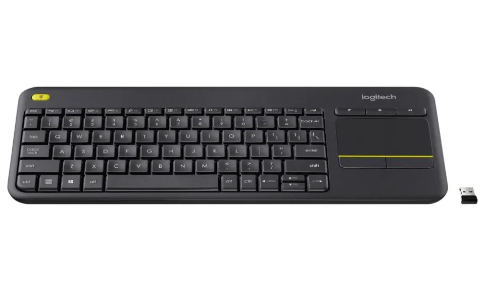 Logitech K400 plus/Bezdrátová USB/US layout/Černá