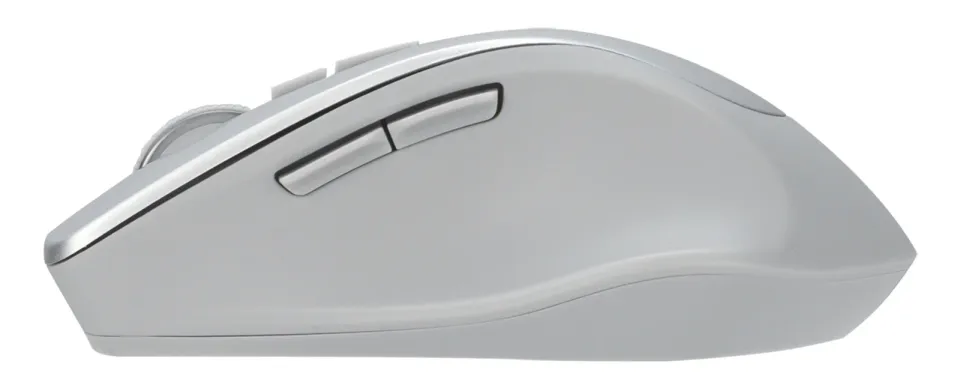 ASUS WT425/Ergonomická/Optická/Pro praváky/1 600 DPI/Bezdrátové USB/Stříbrná