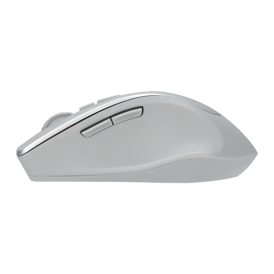 ASUS WT425/Ergonomická/Optická/Pro praváky/1 600 DPI/Bezdrátové USB/Stříbrná