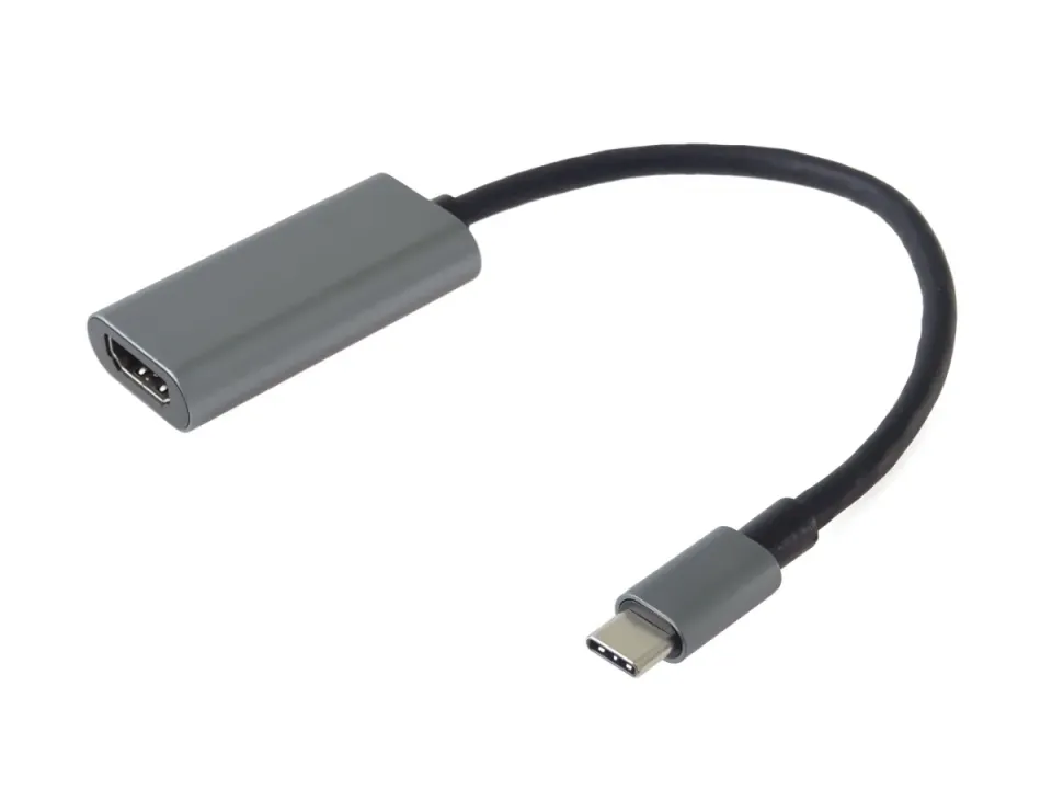 PremiumCord Převodník USB-C na HDMI, rozlišení 4K a FULL HD 1080p, kovové pouzdr