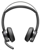 Poly Voyager Focus 2 bezdrátová náhlavní souprava, USB-A/C adaptér, stereo, nabíjecí stojánek